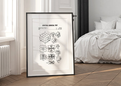 Spatial Logical Toy Patent Poster